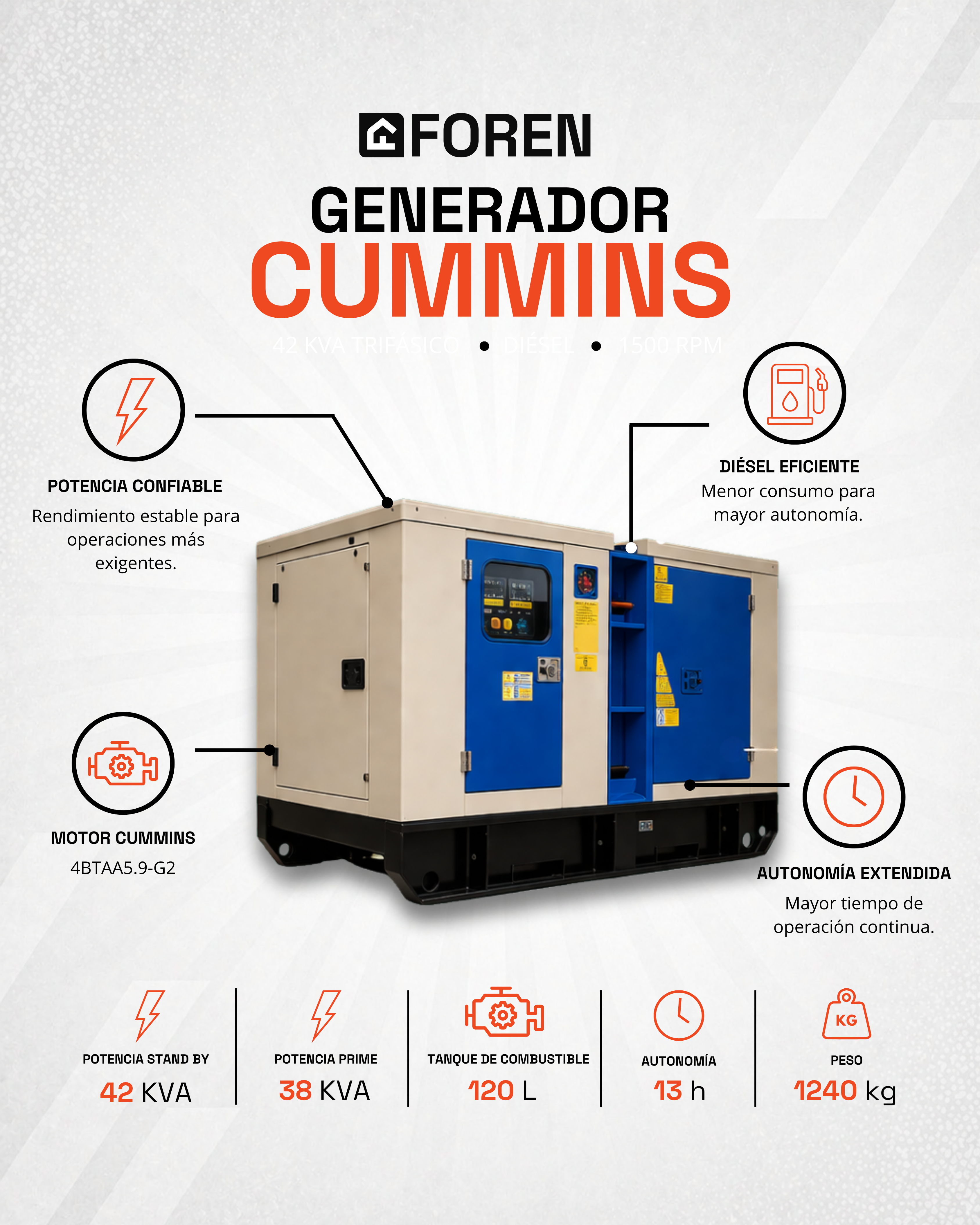 Generadores Cummins Detalles